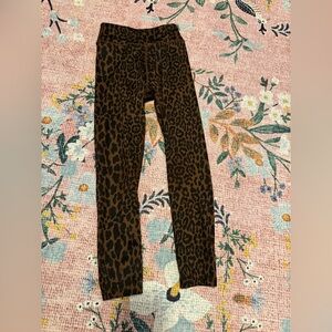 Rylee + Cru Brown Leopard Print Kids Leggings